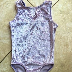 Toddler Leotard Lilac Crushed Velvet, sz 4